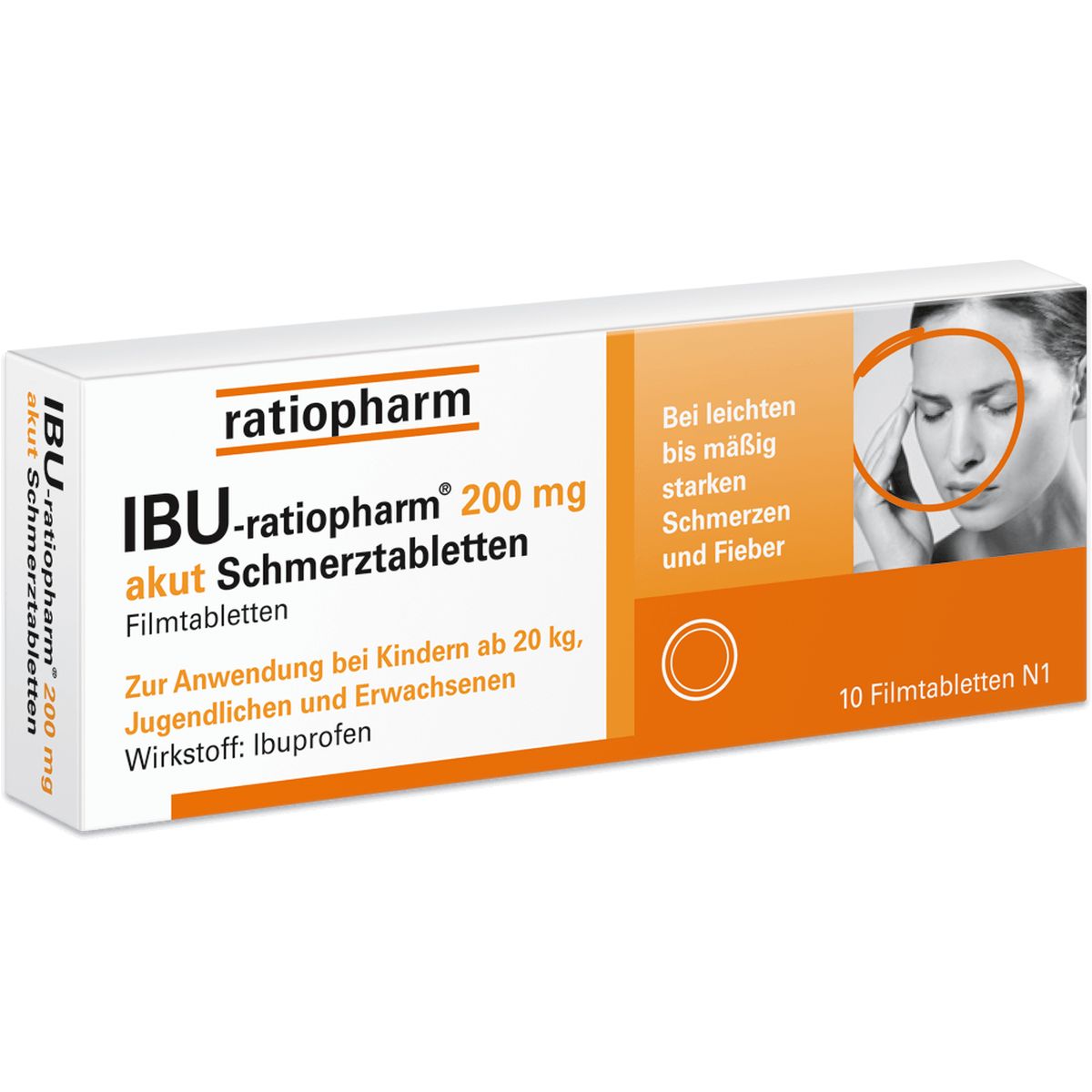 IBU-RATIOPHARM 200 mg akut Schmerztbl.Filmtabl.