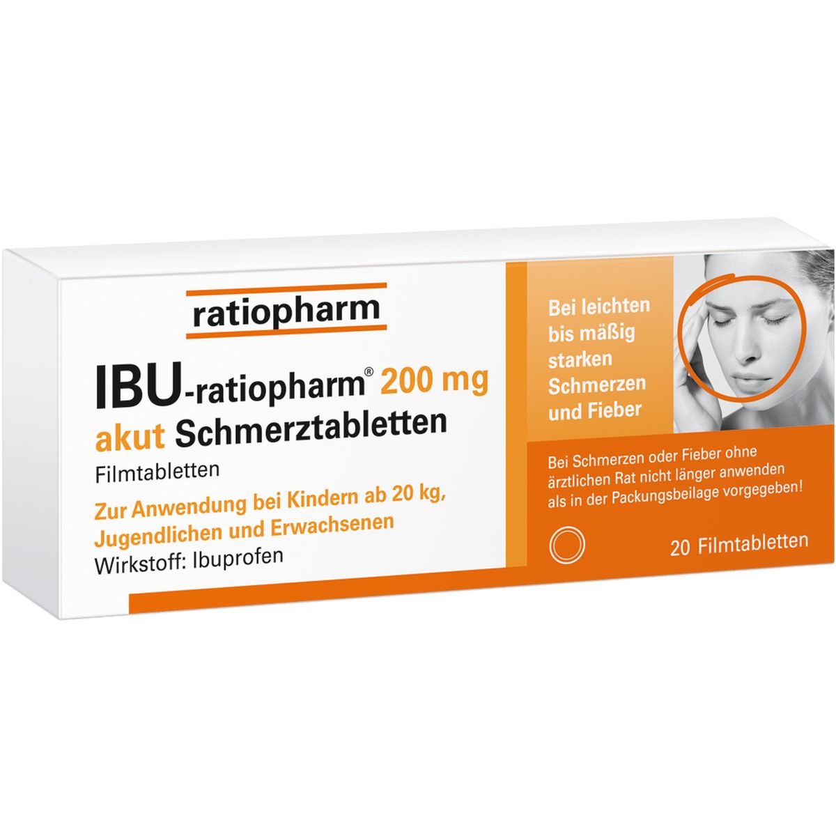 IBU-RATIOPHARM 200 mg akut Schmerztbl.Filmtabl.