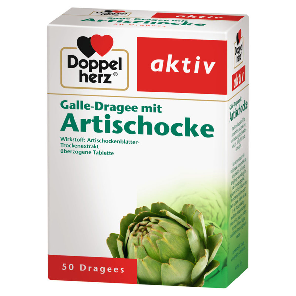 DOPPELHERZ Galle-Dragee mit Artischocke