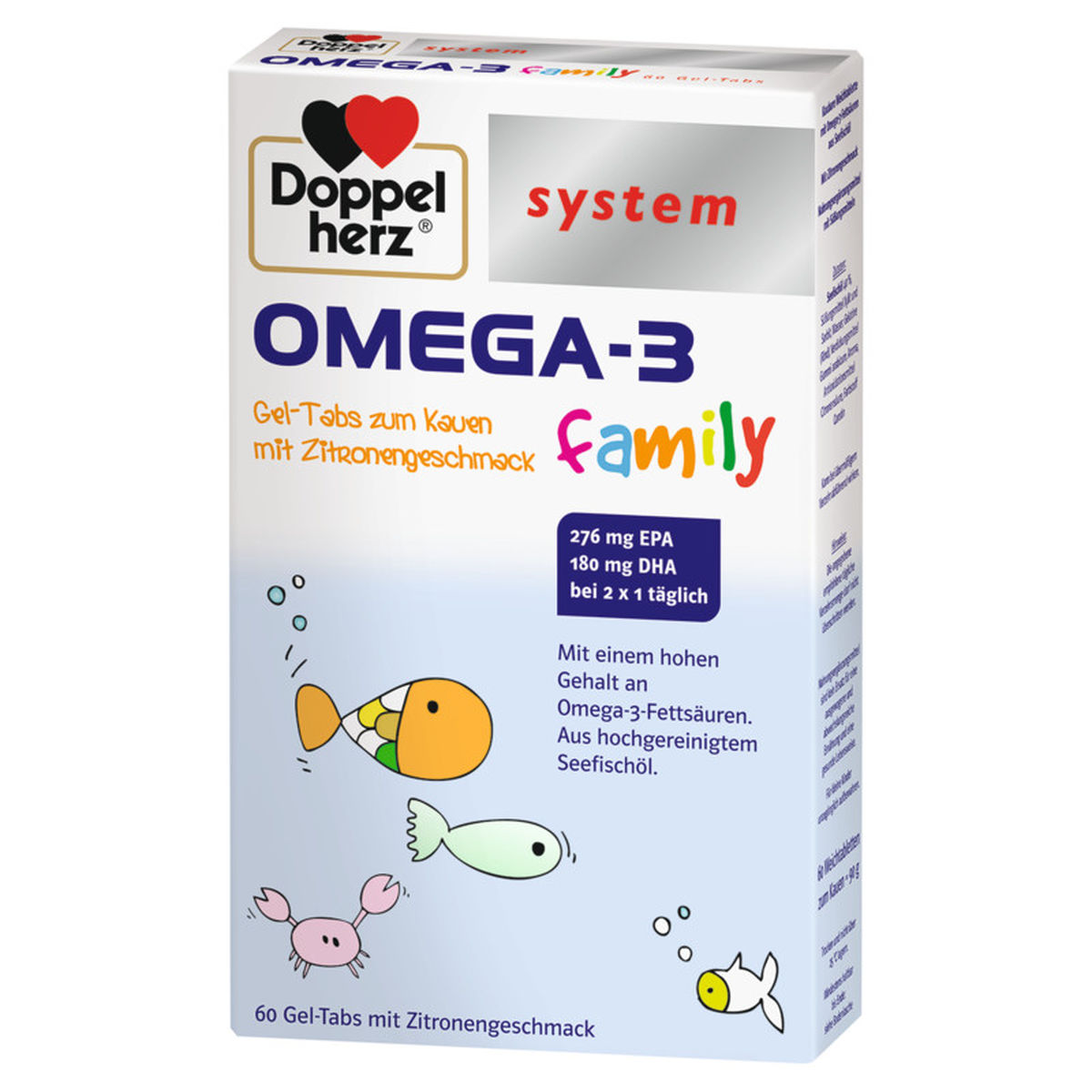 DOPPELHERZ Omega-3 Gel-Tabs family system