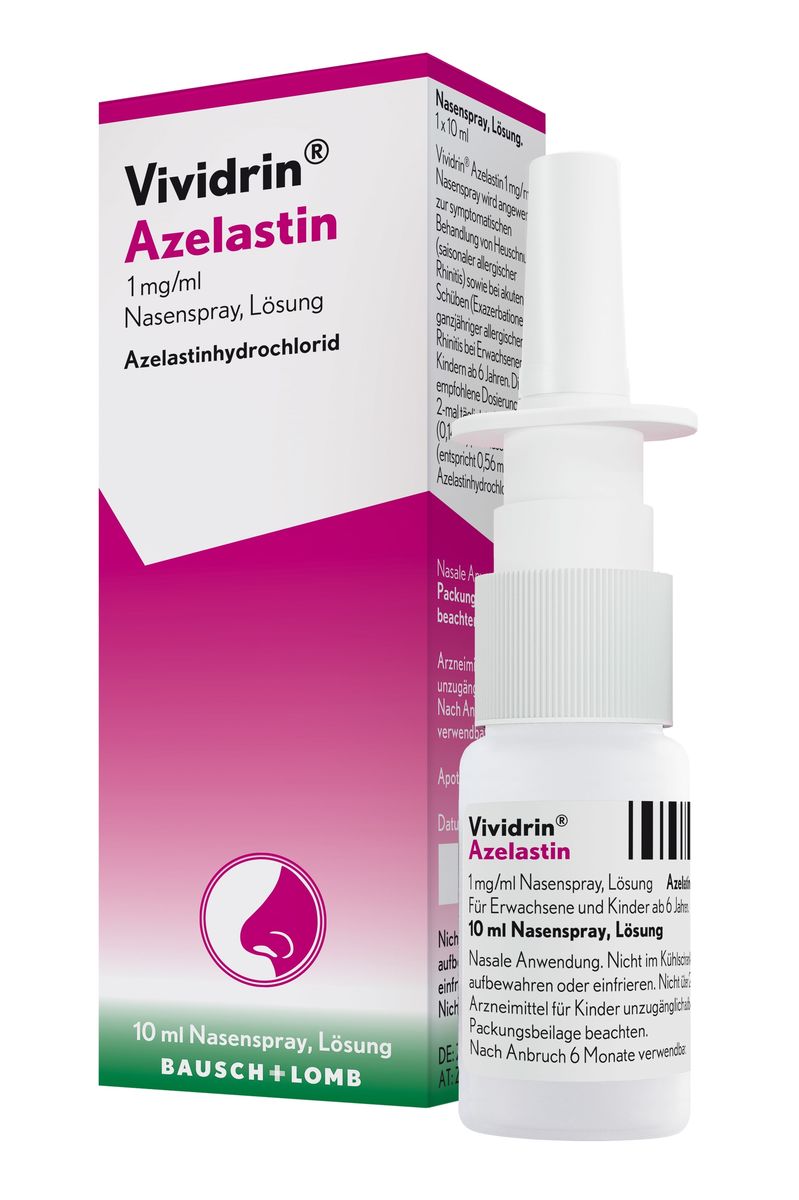 VIVIDRIN Azelastin 1 mg/ml Nasenspray Lsung