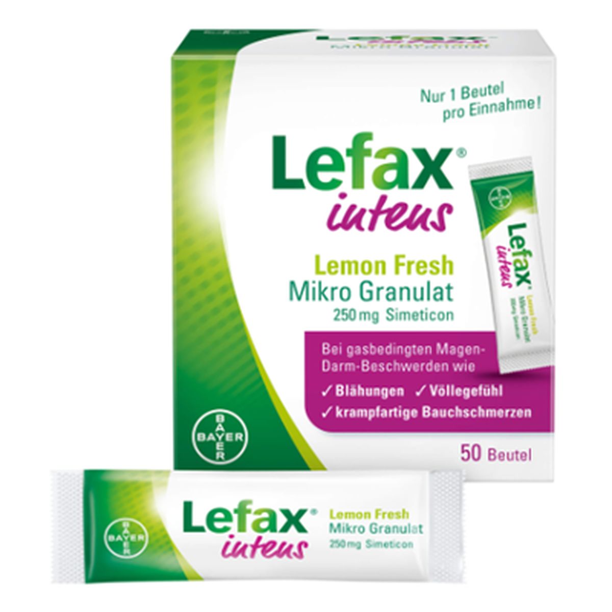 LEFAX intens Lemon Fresh Mikro Granul.250 mg Sim.