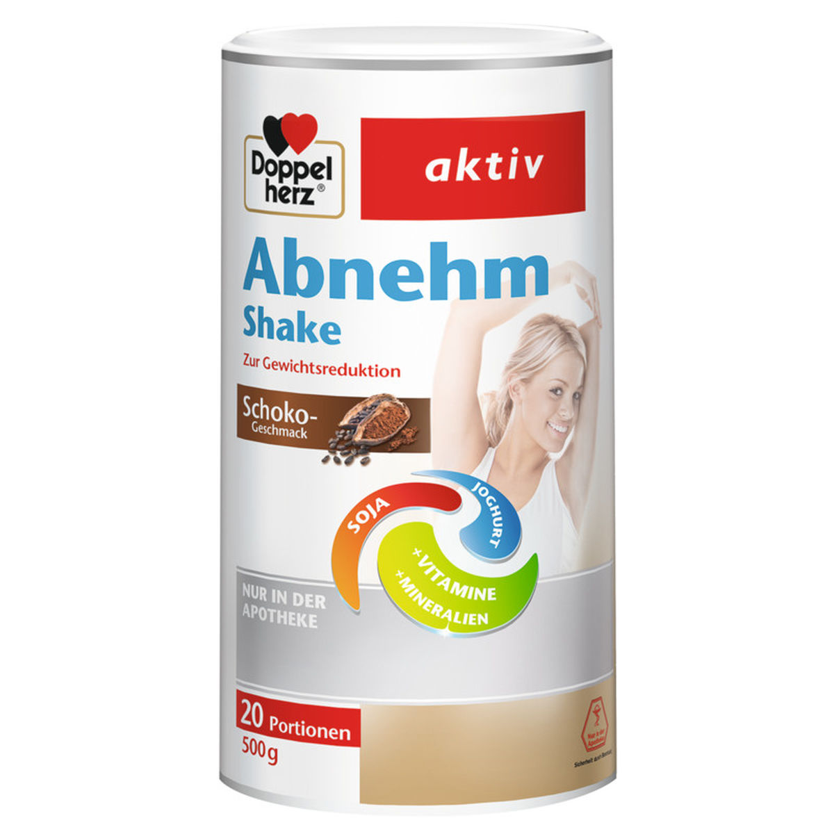 DOPPELHERZ Abnehm Shake Schoko Pulver