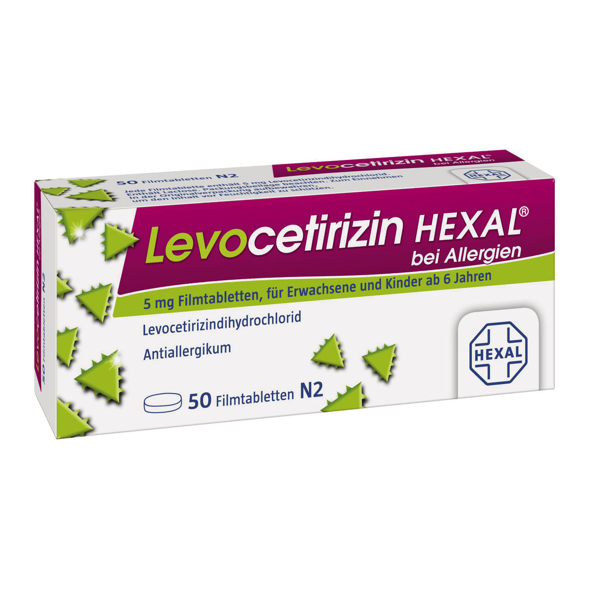 LEVOCETIRIZIN HEXAL bei Allergien 5 mg Filmtabl.