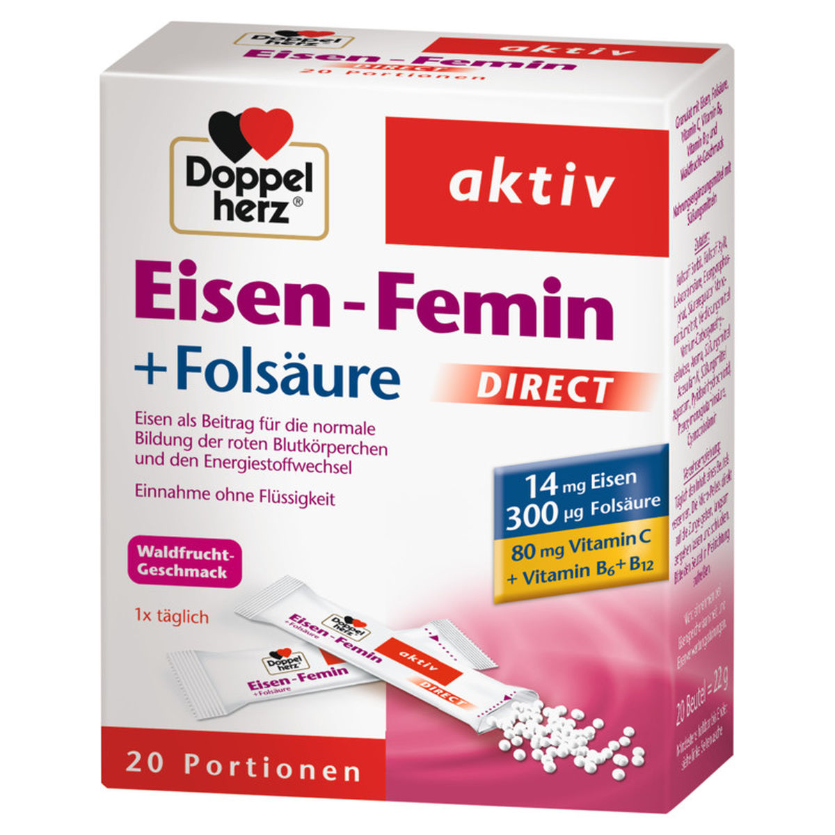 DOPPELHERZ Eisen-Femin DIRECT Pellets