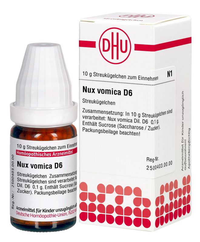 NUX VOMICA D 6 Globuli