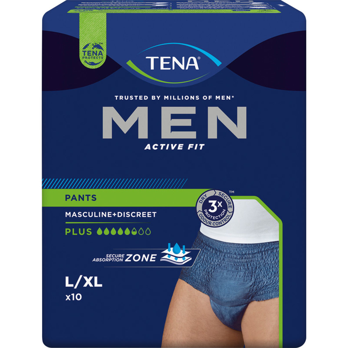 TENA MEN Act.Fit Inkontinenz Pants plus L/XL blau