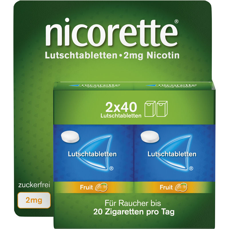NICORETTE Fruit 2 mg Lutschtabletten gepresst