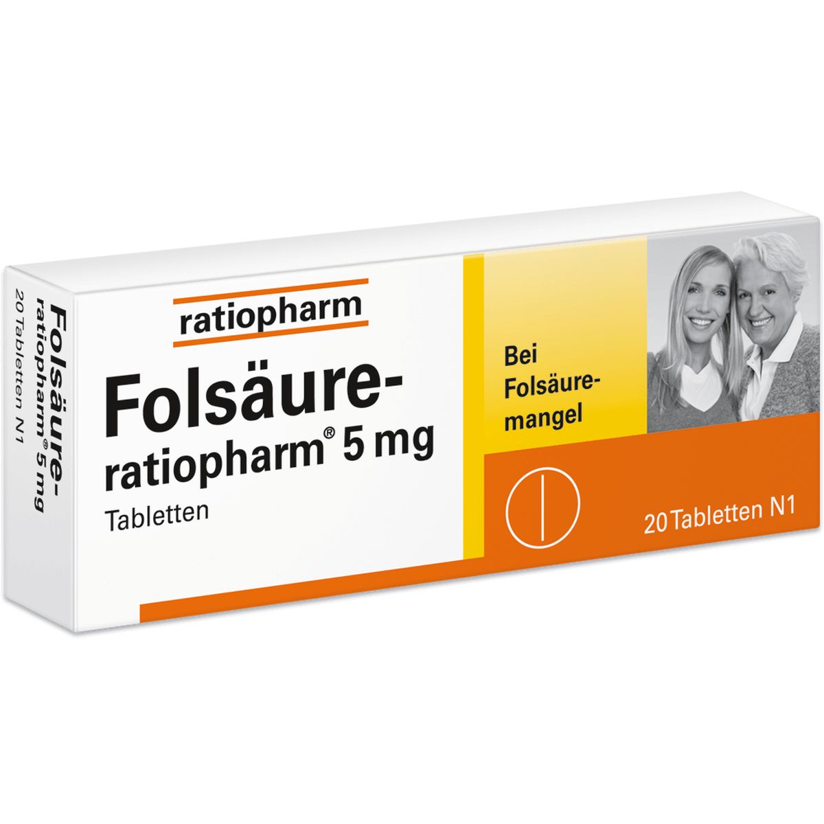 FOLSURE-RATIOPHARM 5 mg Tabletten