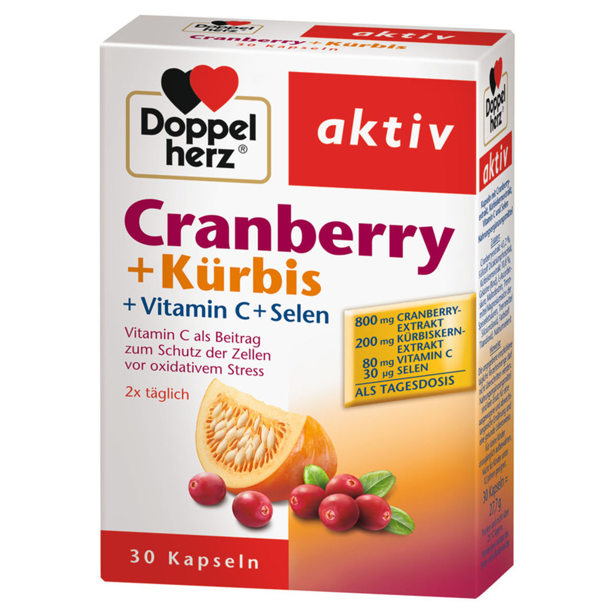 DOPPELHERZ Cranberry+Krbis Kapseln