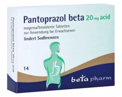 PANTOPRAZOL beta 20 mg acid magensaftres.Tabletten