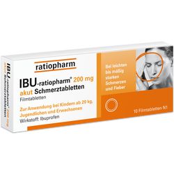 IBU-RATIOPHARM 200 mg akut Schmerztbl.Filmtabl.