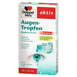 DOPPELHERZ Augen-Tropfen Hyaluron 0,4% Extra