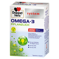 DOPPELHERZ Omega-3 pflanzlich system Kapseln