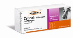 CETIRIZIN-ratiopharm bei Allergien 10 mg Filmtabl.