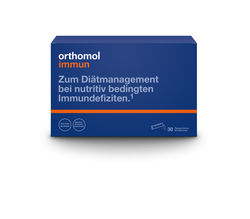 ORTHOMOL Immun Direktgranulat Himbeer/Menthol