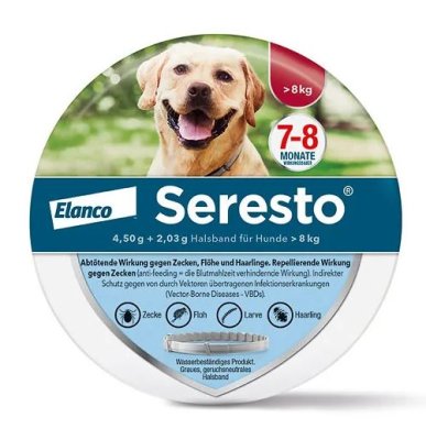 SERESTO 4,50g + 2,03g Halsband fr Hunde ab 8kg