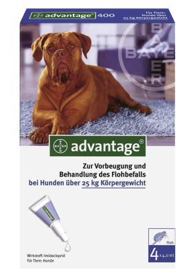 ADVANTAGE 400 Lsung Pipetten f.Hunde ab 25 kg