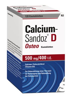 CALCIUM SANDOZ D Osteo 500 mg/400 I.E. Kautabl.