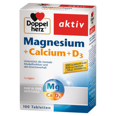 DOPPELHERZ Magnesium+Calcium+D3 Tabletten