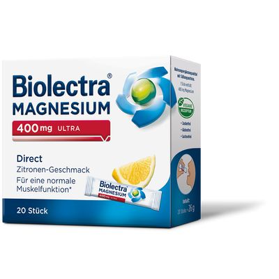 BIOLECTRA Magnesium 400 mg ultra Direct Zitrone