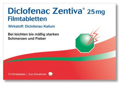 DICLOFENAC Zentiva 25 mg Filmtabletten