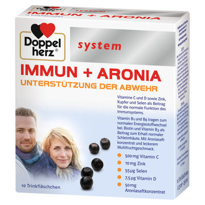 DOPPELHERZ Immun+Aronia system Ampullen