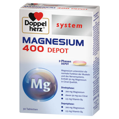 DOPPELHERZ Magnesium 400 Depot system Tabletten