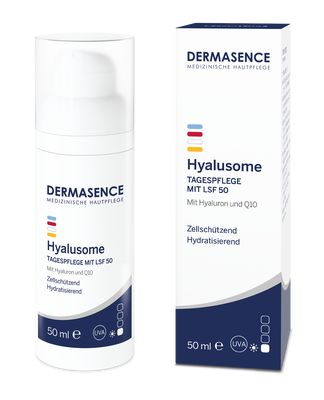 DERMASENCE Hyalusome Tagespflege mit LSF 50