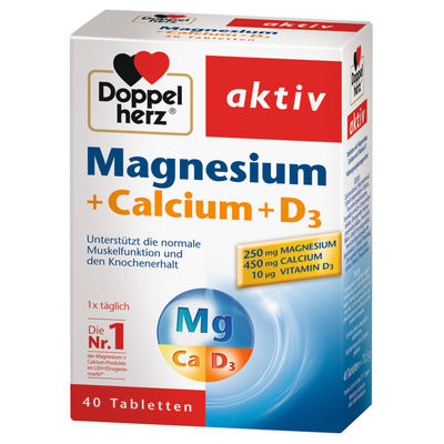 DOPPELHERZ Magnesium+Calcium+D3 Tabletten