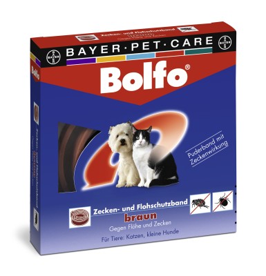 BOLFO Flohschutzband braun f.kleine Hunde/Katzen