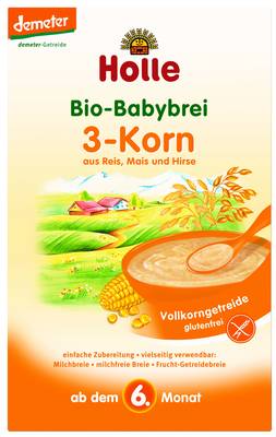 HOLLE Bio Babybrei 3 Korn