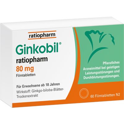 GINKOBIL-ratiopharm 80 mg Filmtabletten