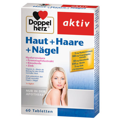 DOPPELHERZ Haut+Haare+Ngel Tabletten