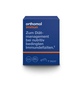 ORTHOMOL Immun Direktgranulat Himbeer/Menthol