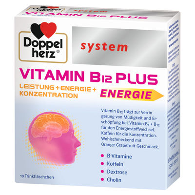 DOPPELHERZ Vitamin B12 Plus system Trinkampullen