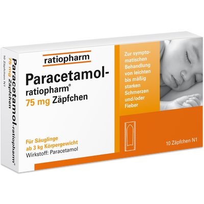 PARACETAMOL-ratiopharm 75 mg Zpfchen