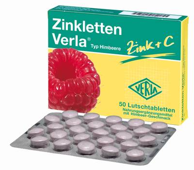 ZINKLETTEN Verla Himbeere Lutschtabletten